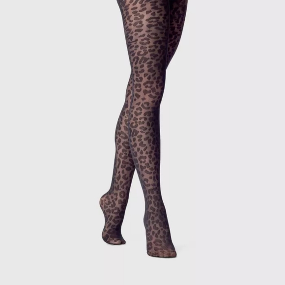 A New Day Sheer Cheetah Print Tights